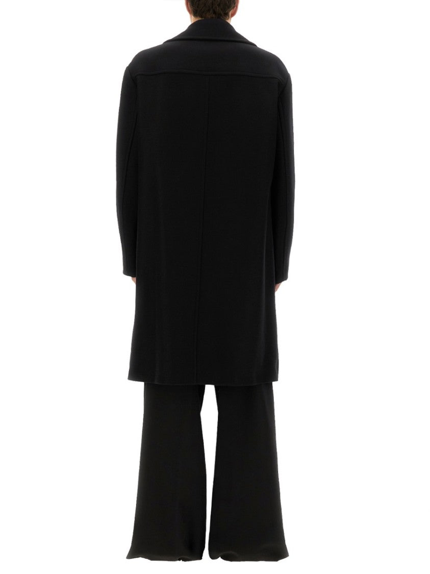 Dries Van Noten Racos Double-Breasted Structured Wool-Blend Coat