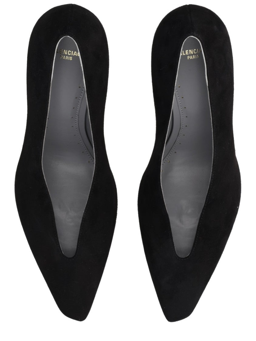 Balenciaga Duchesse Stiletto Heel Leather Pumps