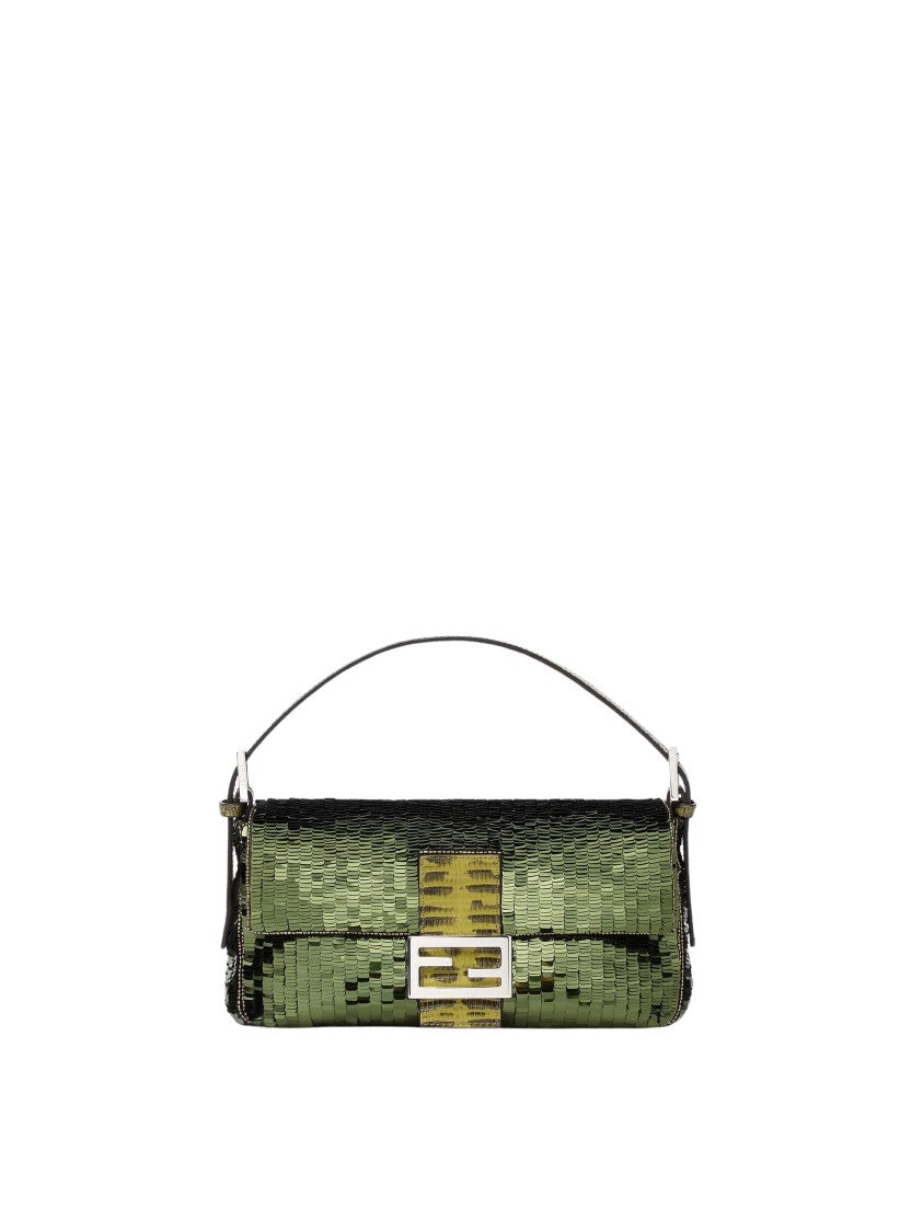 Fendi Baguette Sequined Shoulder Bag