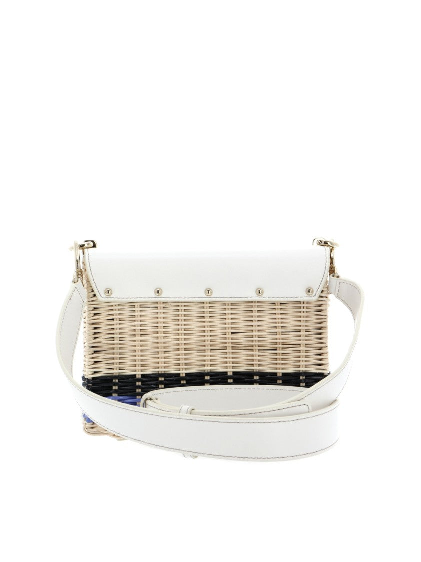 Furla 1927 Logo Wicker Shoulder Bag