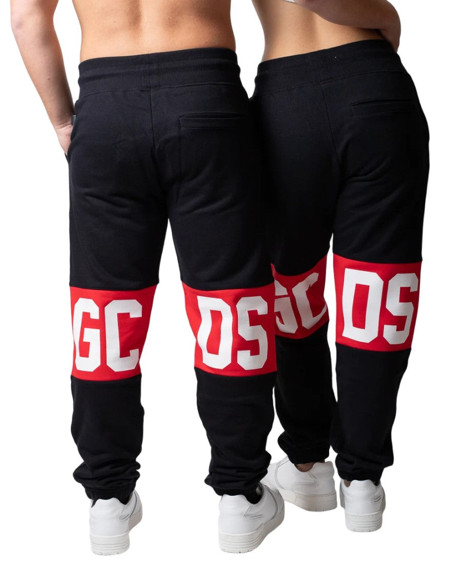 Gcds Cotton Drawstring Pants With Bold Logo Design