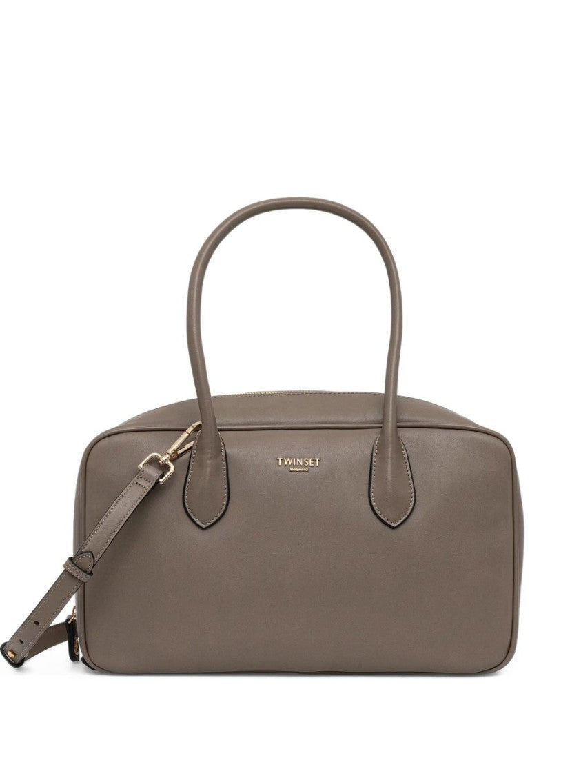 Twin-Set Sleek Silhouette Structured Bag With Sturdy Handles
