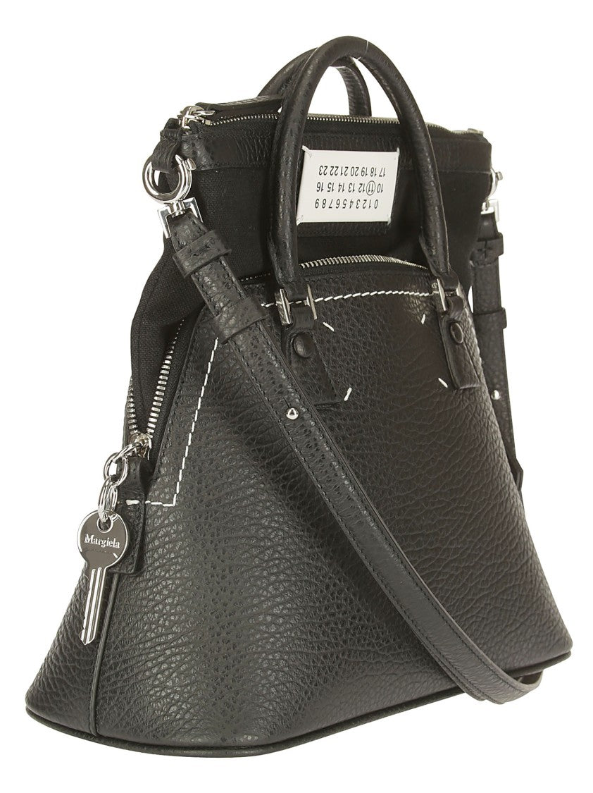 Maison Margiela Black Leather Shoulder Bag