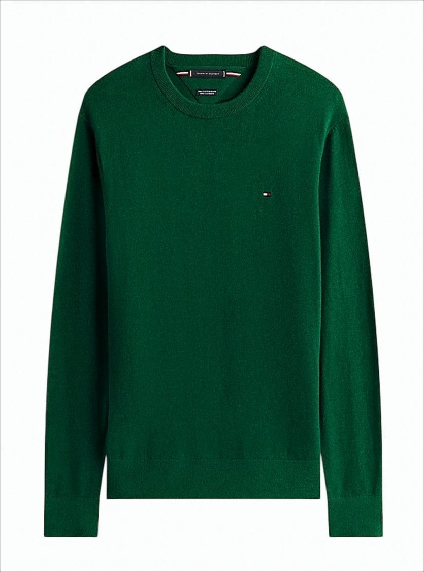 Tommy Hilfiger Crew Neck Sweater With Ribbed Details