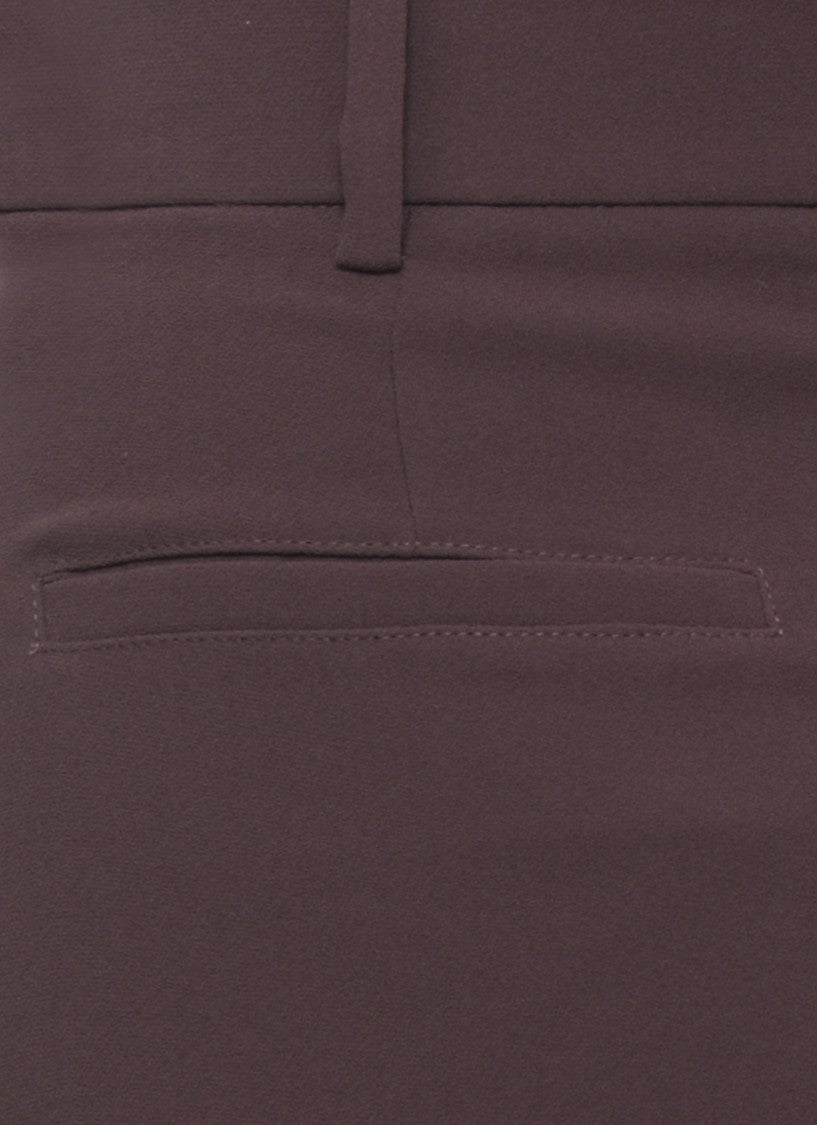 The Andamane Purple Wide-Leg Crepe Pants