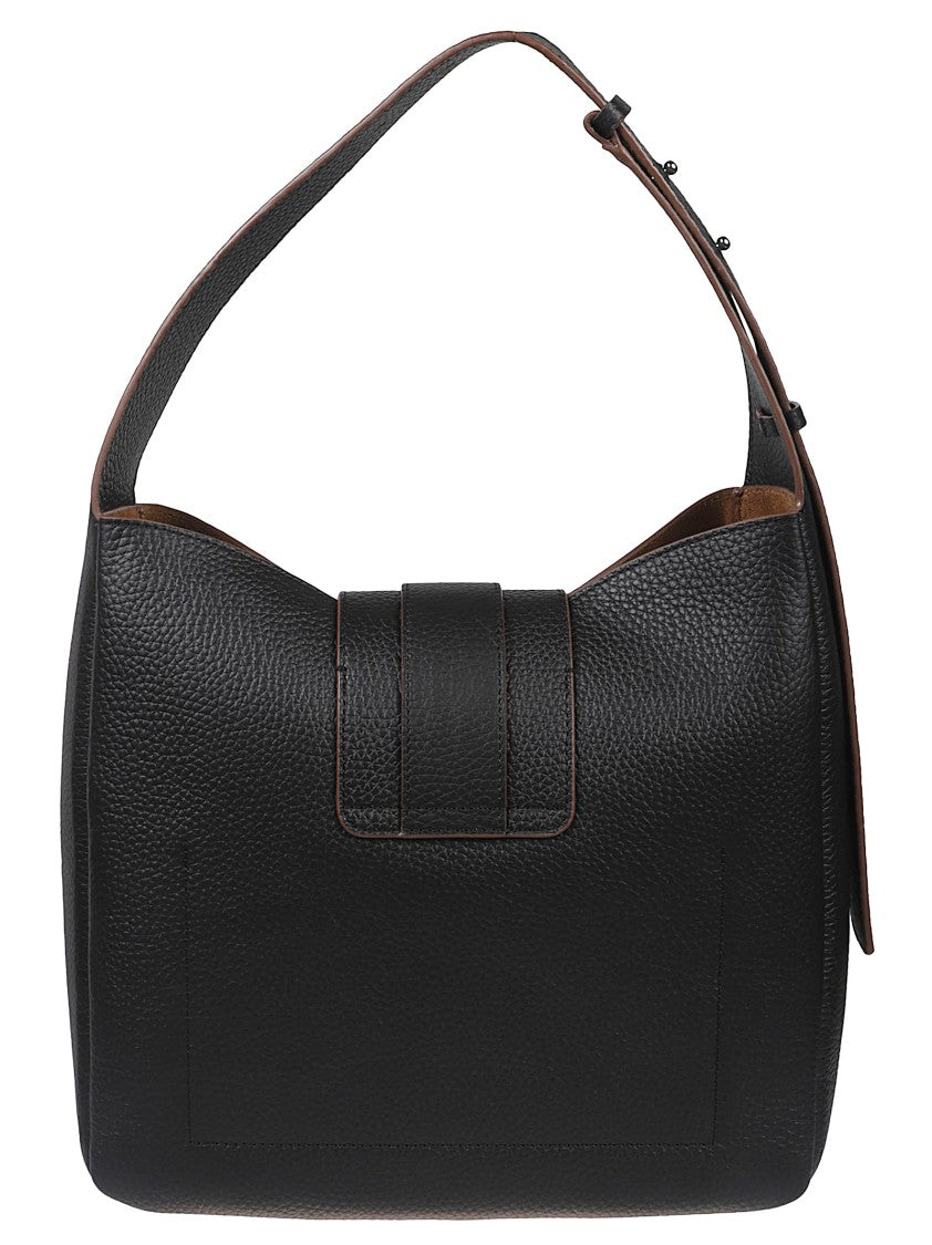 Hogan H01x Pebbled Calf Leather Hobo Bag