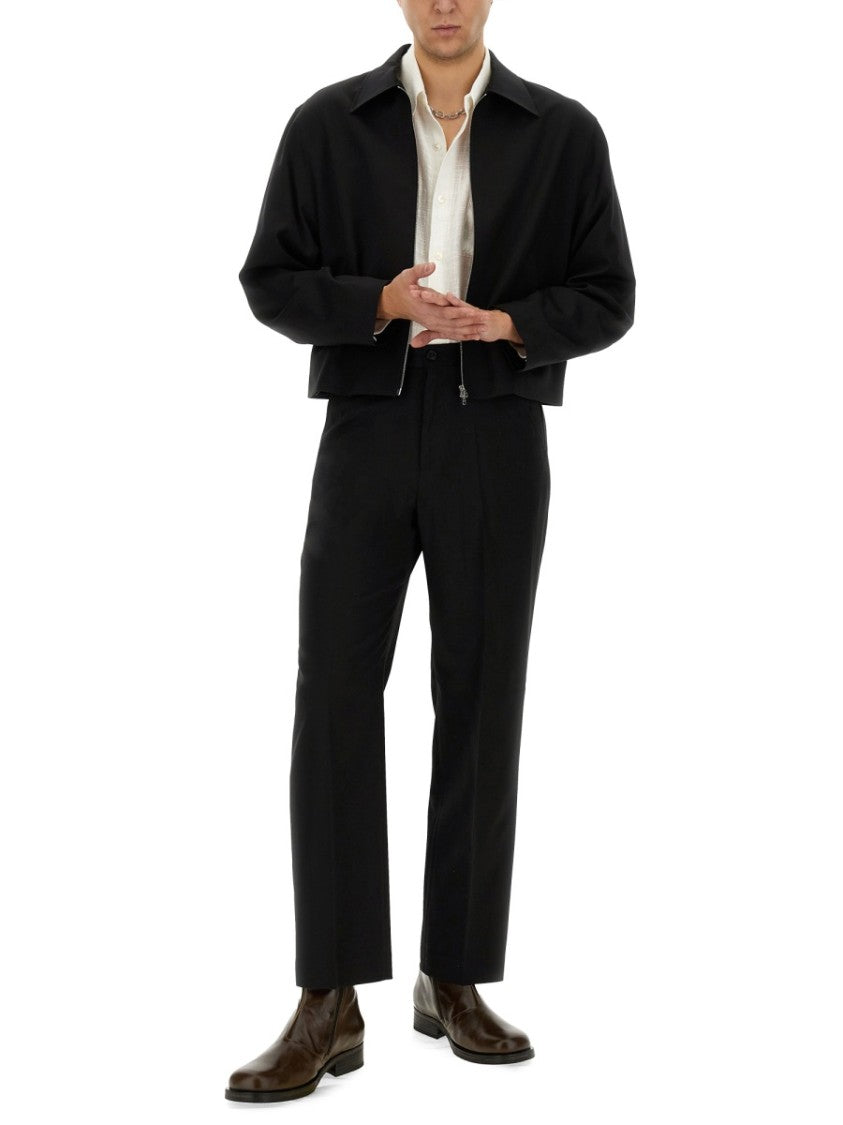 Our Legacy Virgin Wool Cropped Zip Jacket