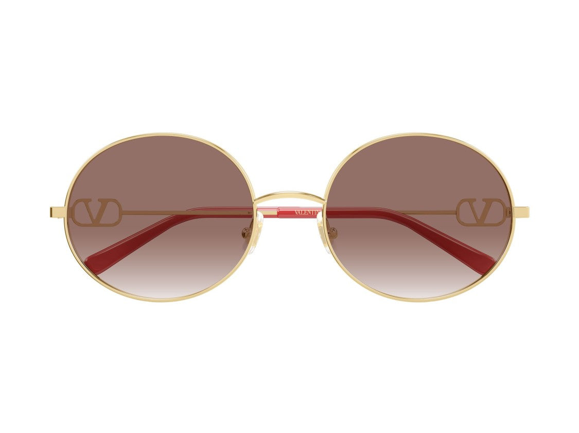 Valentino Gold Vg0027s Metal Gradient Round Sunglasses