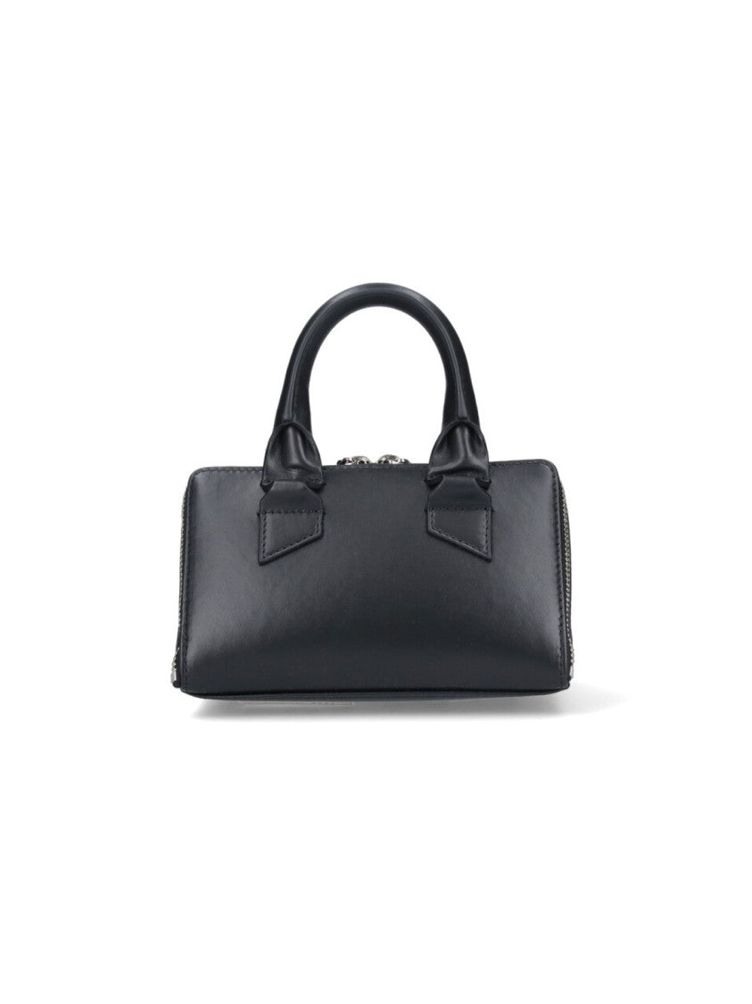 The Attico Rectangular Handbag With Silver Hardware