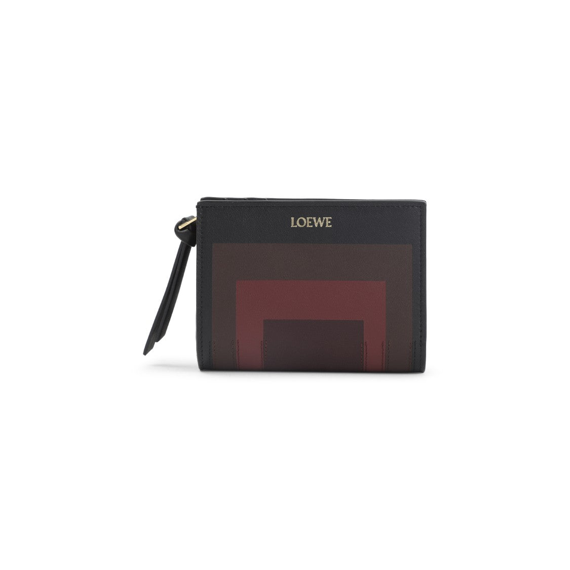Loewe Geometric Pattern Calfskin Leather Wallet With Gold-Tone Logo