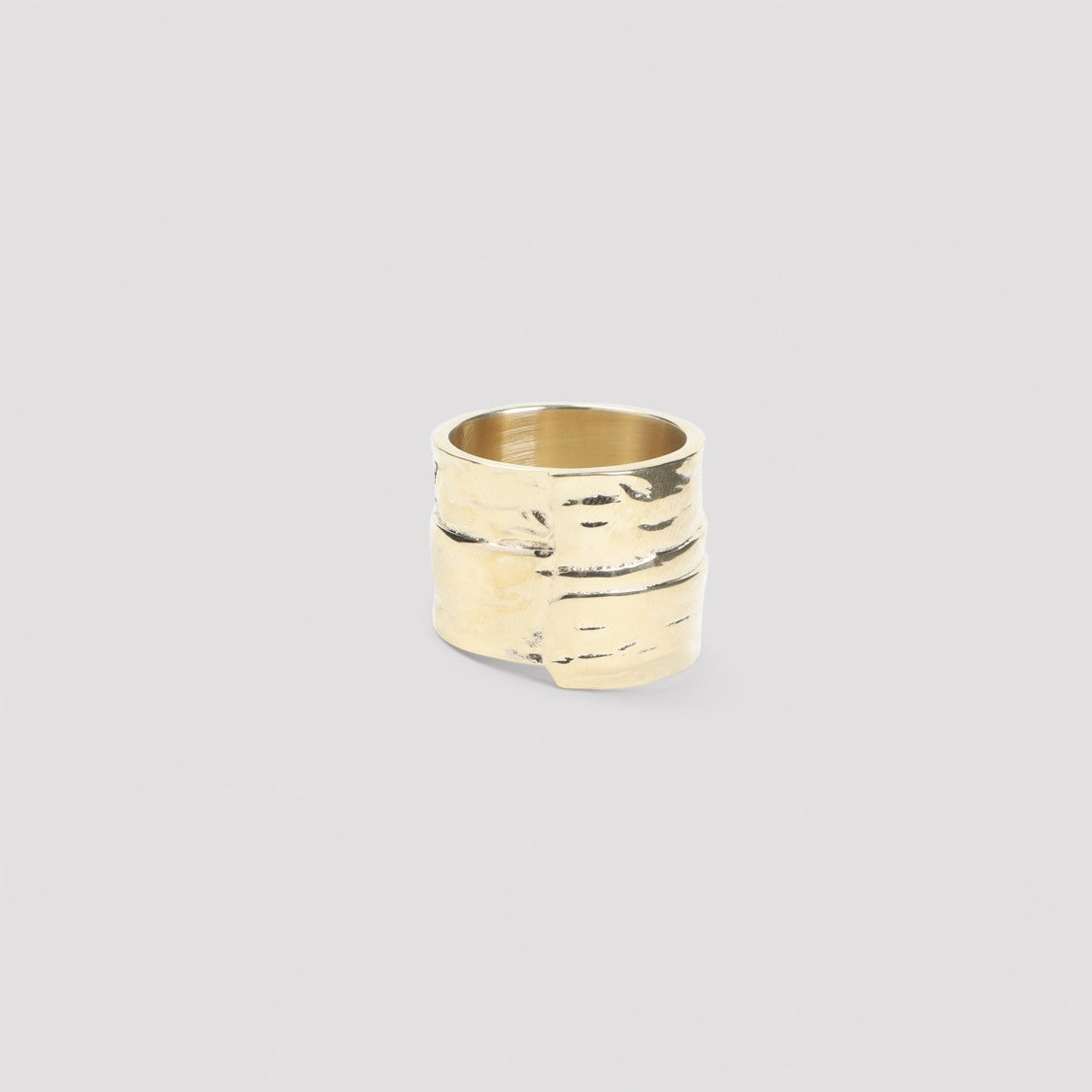 Givenchy Tape Golden Brass Ring
