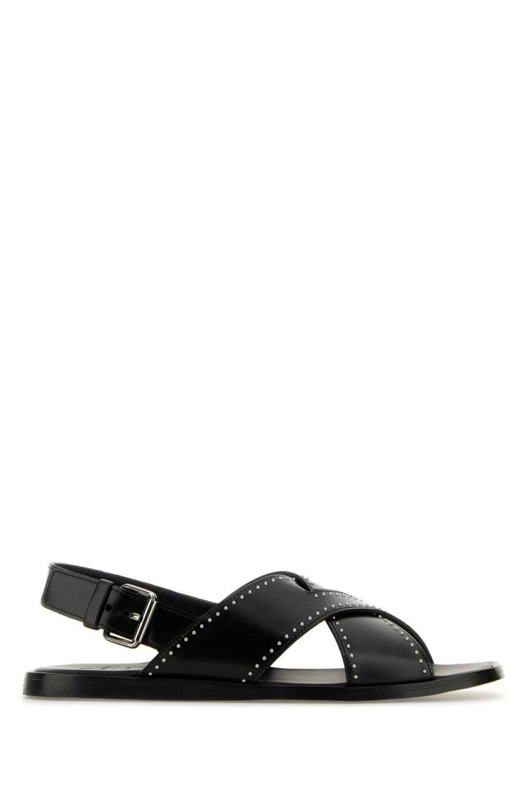 Church's Black Leather Oksana Sandals