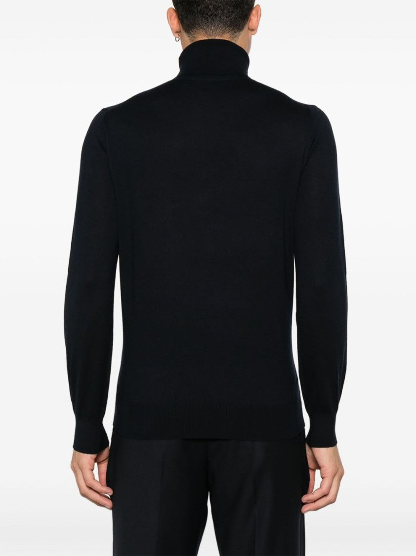 Kangra Long-Sleeve Turtleneck Sweater In Silk-Cashmere Blend