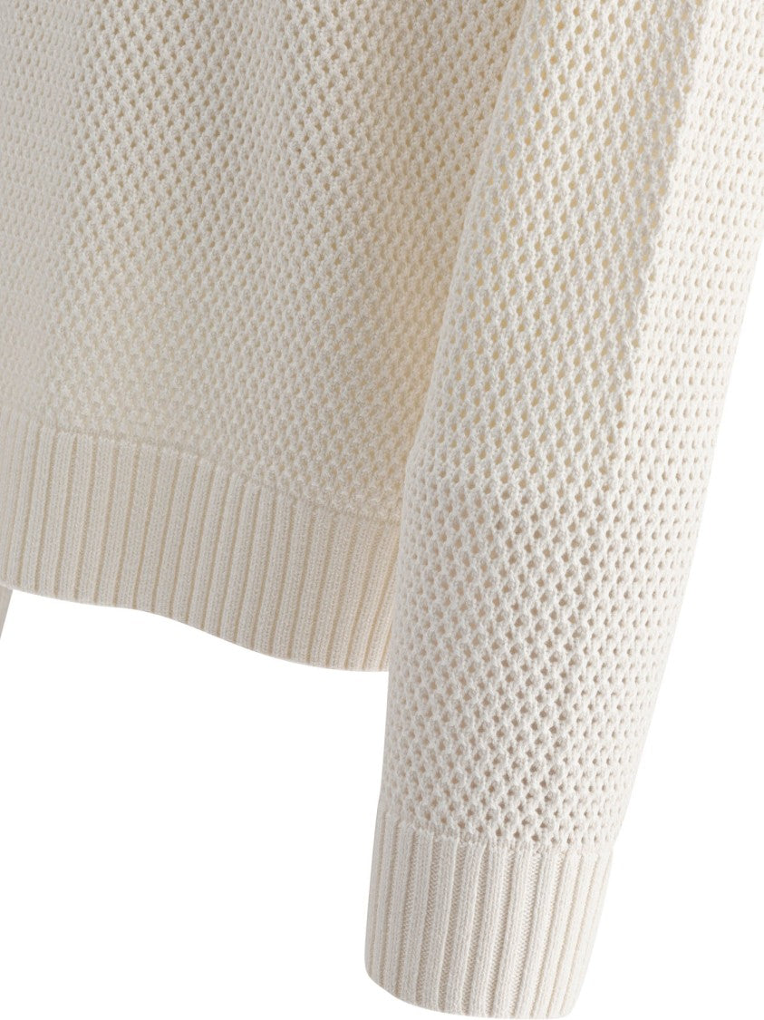 Vince Perforated Crew Neck Sweater