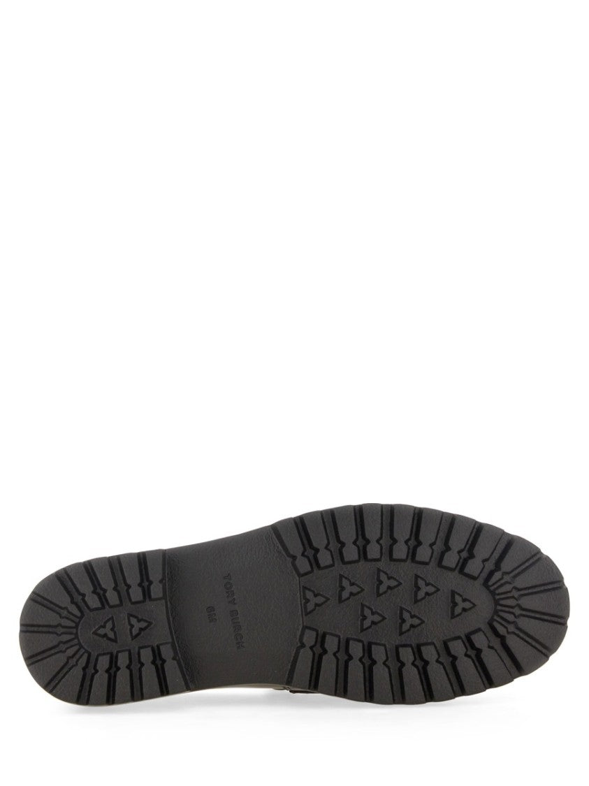 Tory Burch Polished Leather Moccasin Flats