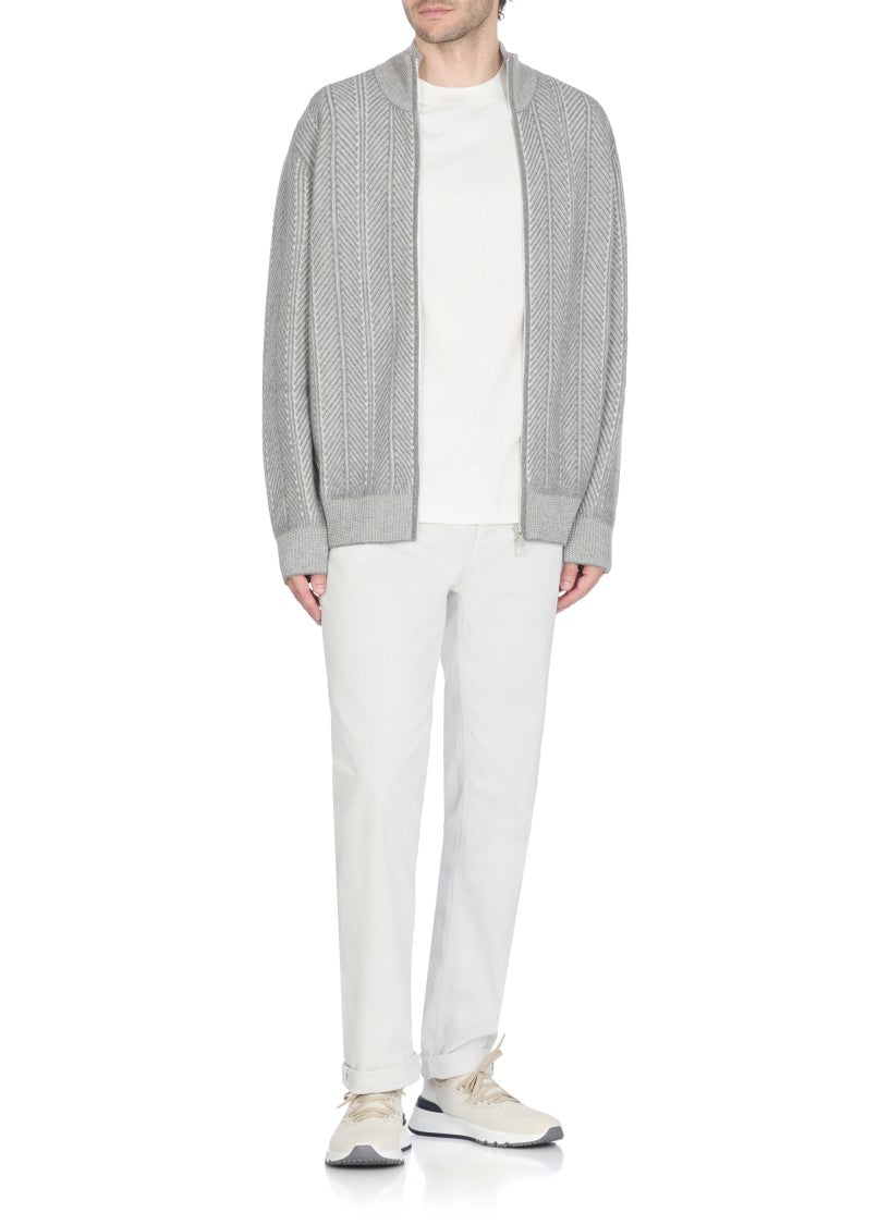 Brunello Cucinelli Ivory Cucinelli Cotton Pants