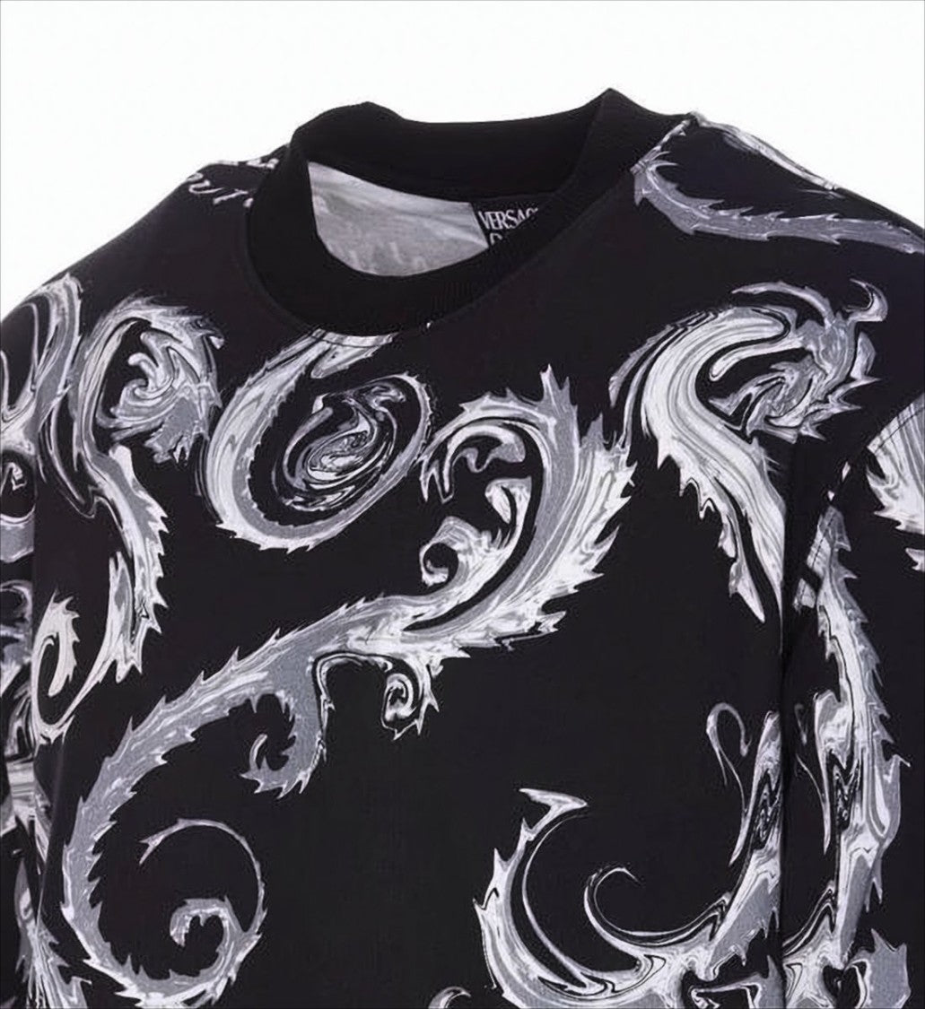 Versace Long-Sleeve Baroque Pattern Versace T-Shirt