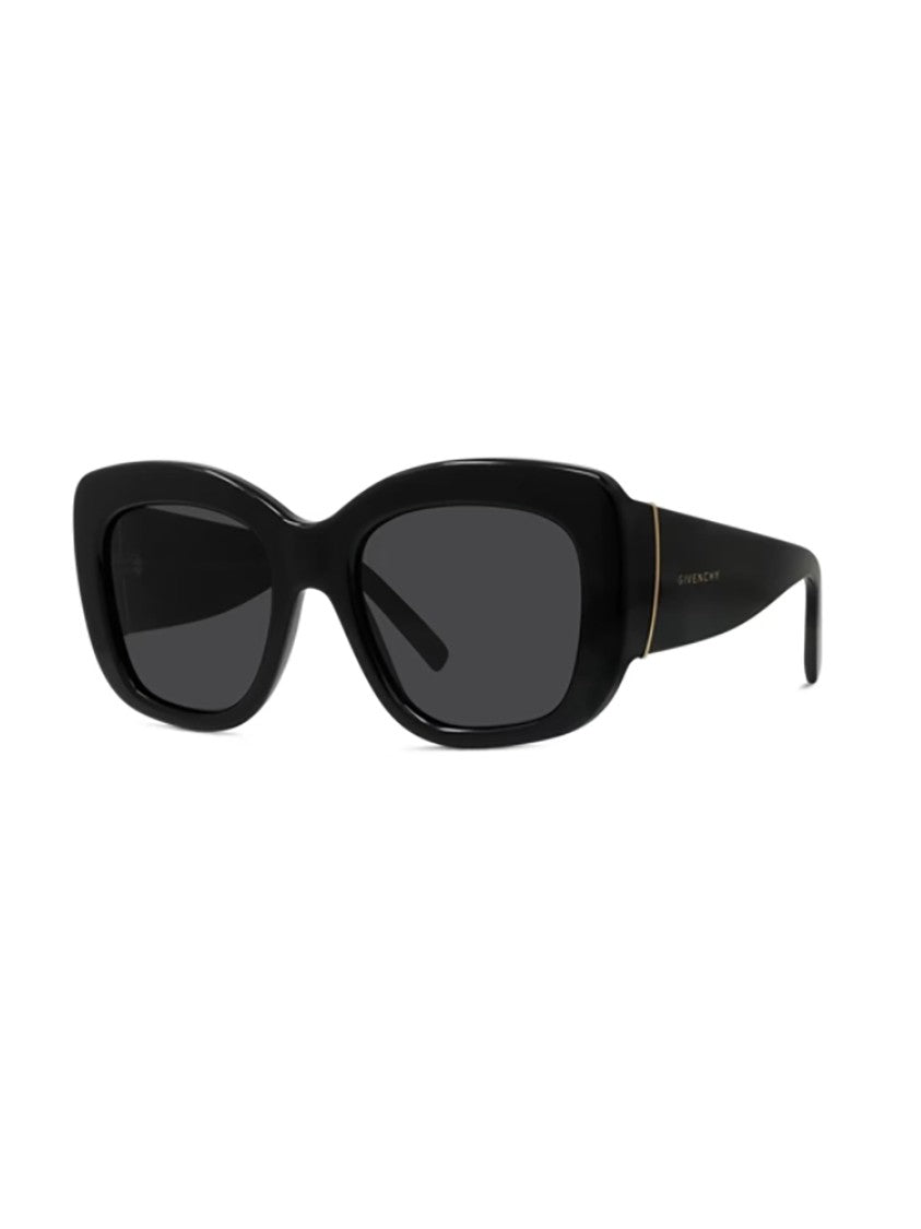 Givenchy Black Gv40127i Glossy Rectangular Sunglasses
