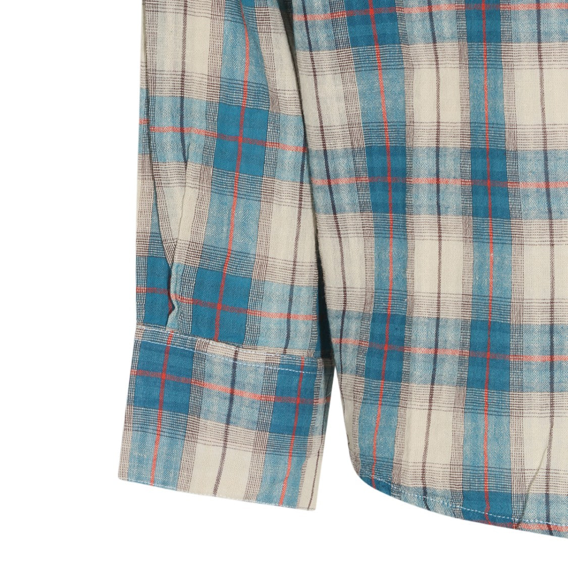 Found Classic Plaid Long-Sleeve Button-Up Shirt With Chest Pockets