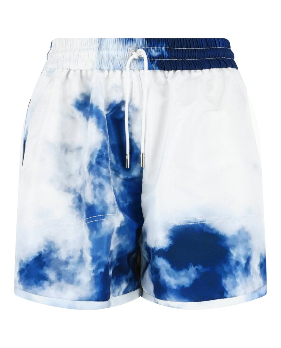 Alexander Mcqueen Sky Print Dolphin Shorts