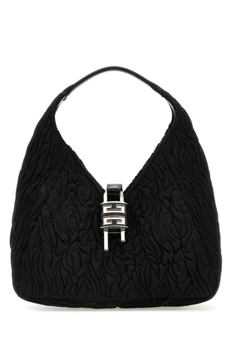 Givenchy Black Fabric G-Hobo Mini Handbag