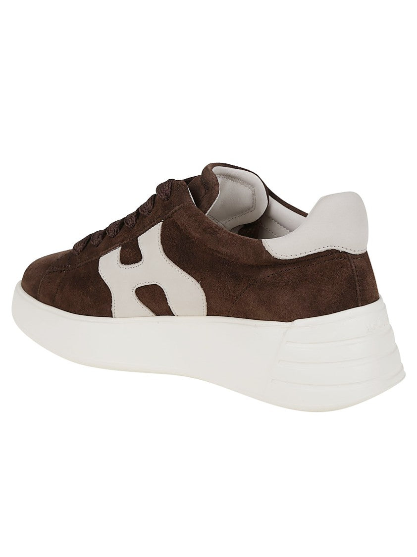 Hogan Suede Upper Sneakers With Rubber Sole