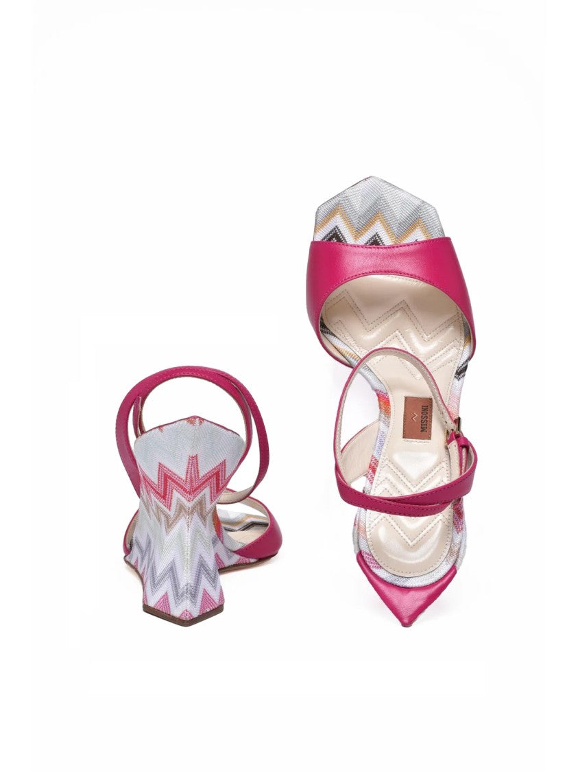 Missoni Fuchsia Covered Wedge Sandal