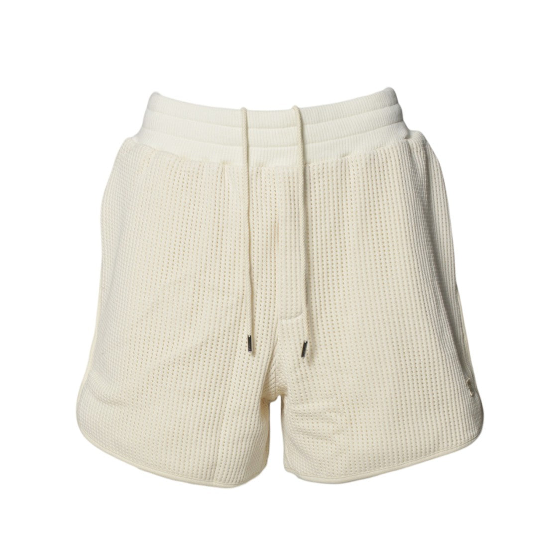 Wales Bonner Jersey Ivory Perforated Song Bermuda Shorts