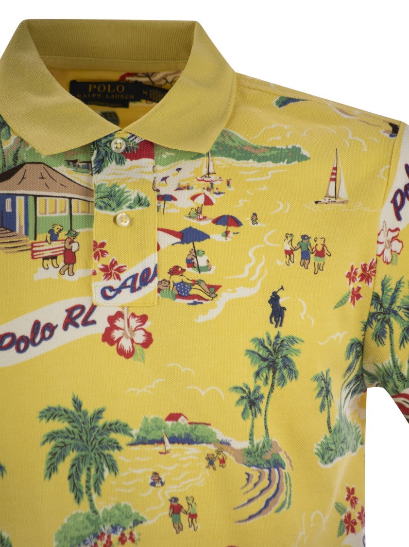 Polo Ralph Lauren Polo Bear Custom Slim-Fit Pique Polo