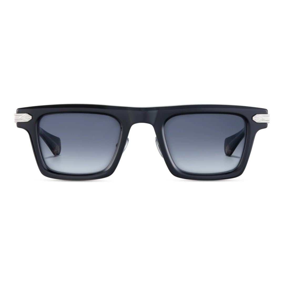 T Henri Stingray Rectangular Black Sunglasses With Titanium Temples