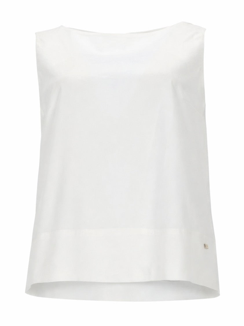 Herno Sleeveless Back Bow Details Top