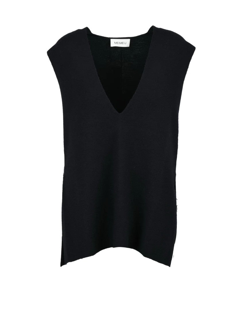 Meimeij Blue Wool Vest