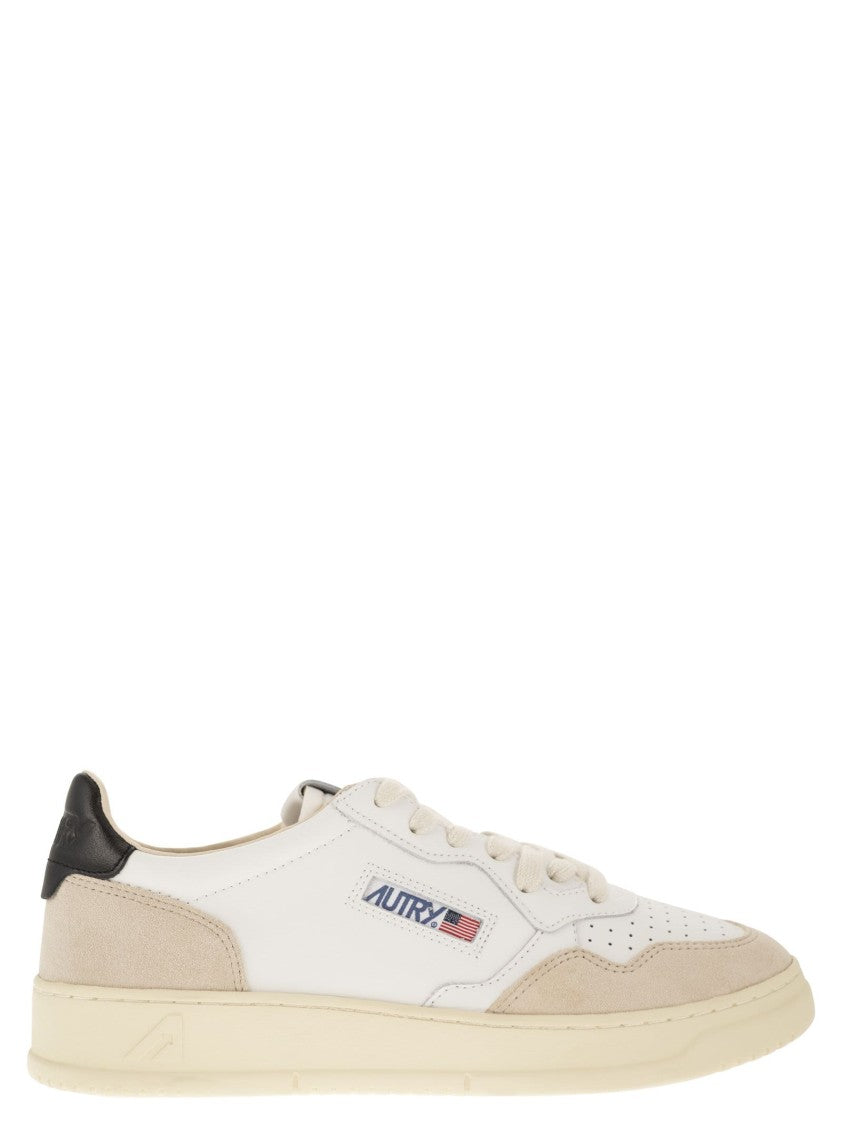Autry Medalist Low - Leather And Suede Sneakers