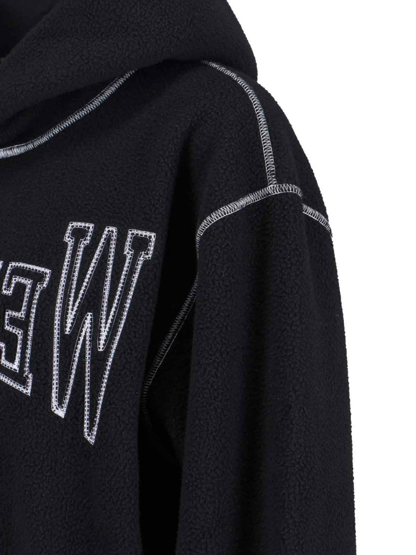 Mm6 By Maison Margiela Logo Hoodie – Black
