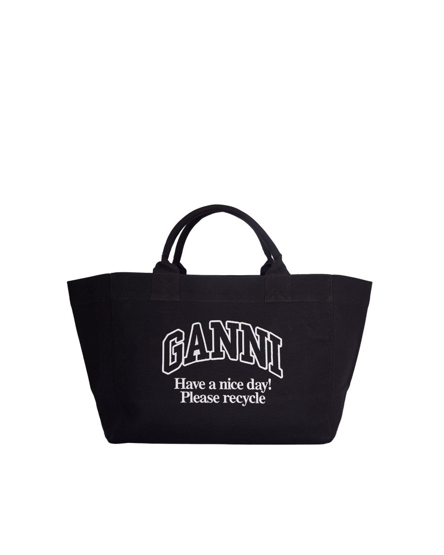 Ganni Xxl Phantom Tote Bag