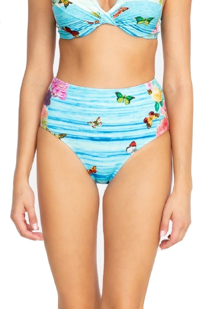 Johnny Was Costa Azul High Waist Bottom Swimwear - Csw9521-M
