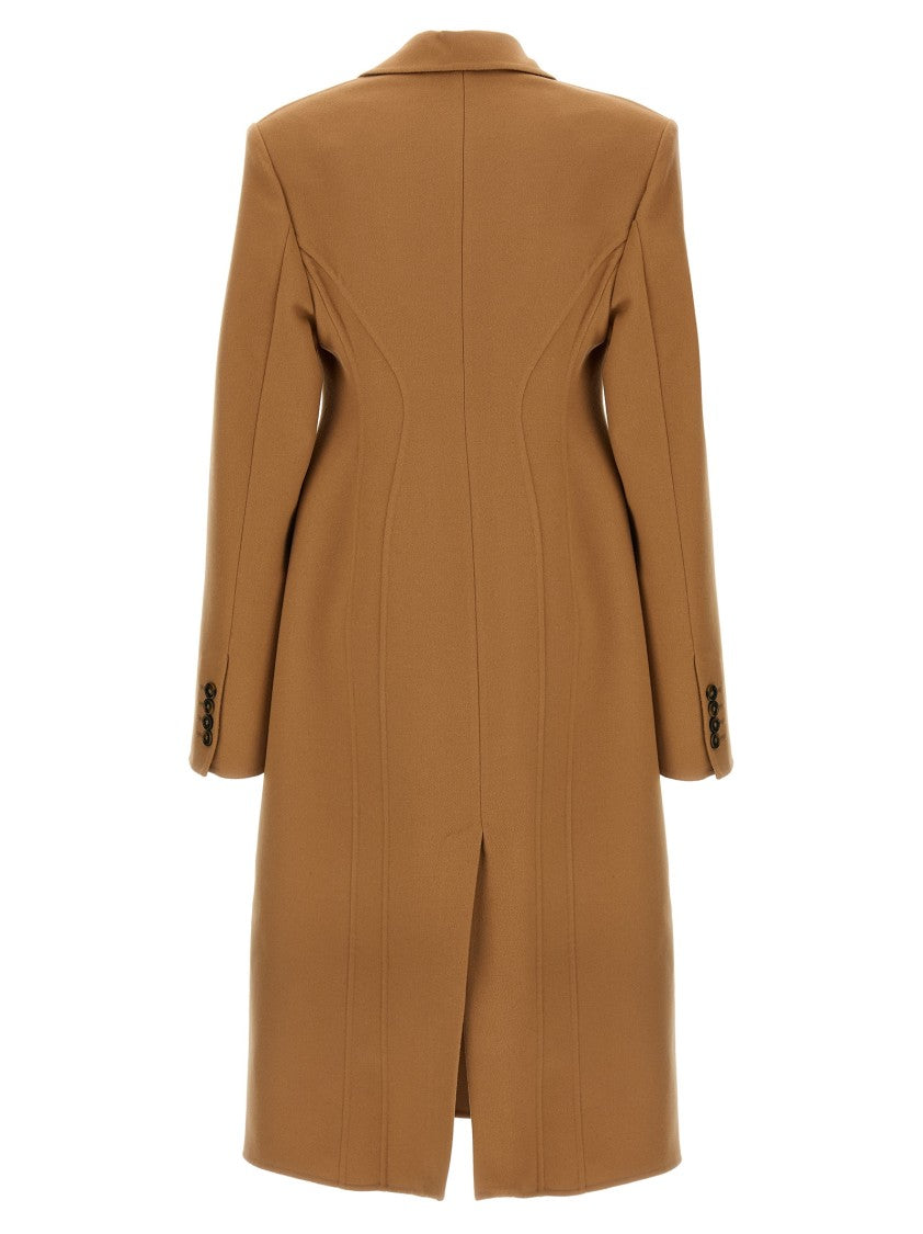 Stella Mccartney Tailored Brown Wool Coat