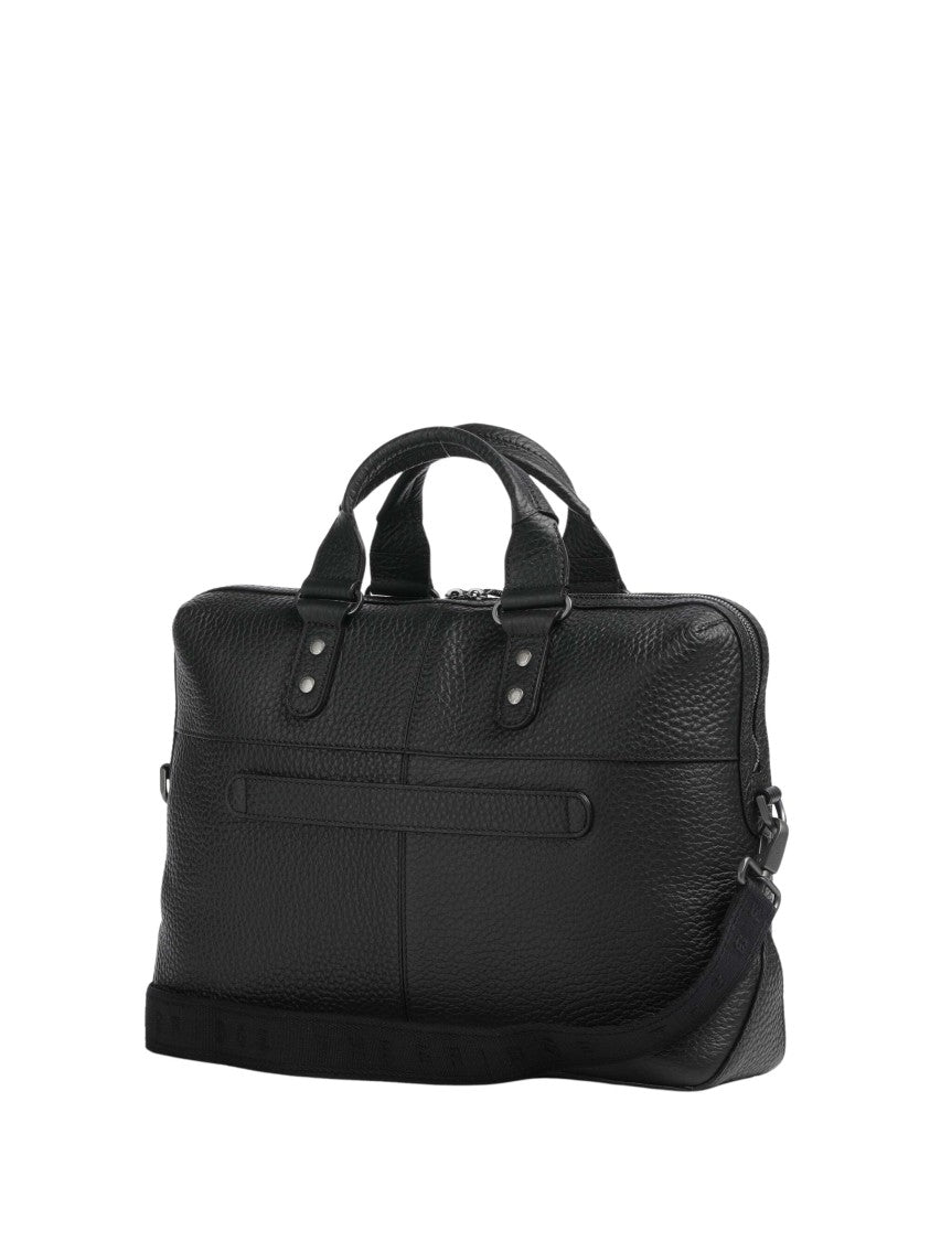 The Bridge Grained Calf Leather Shoulder Bag With Adjustable Strap