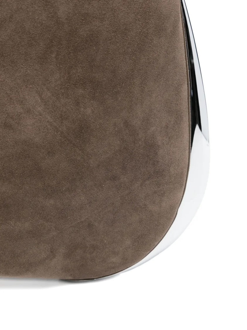 Benedetta Bruzziches Structured Top Handle Detachable Strap Handbag