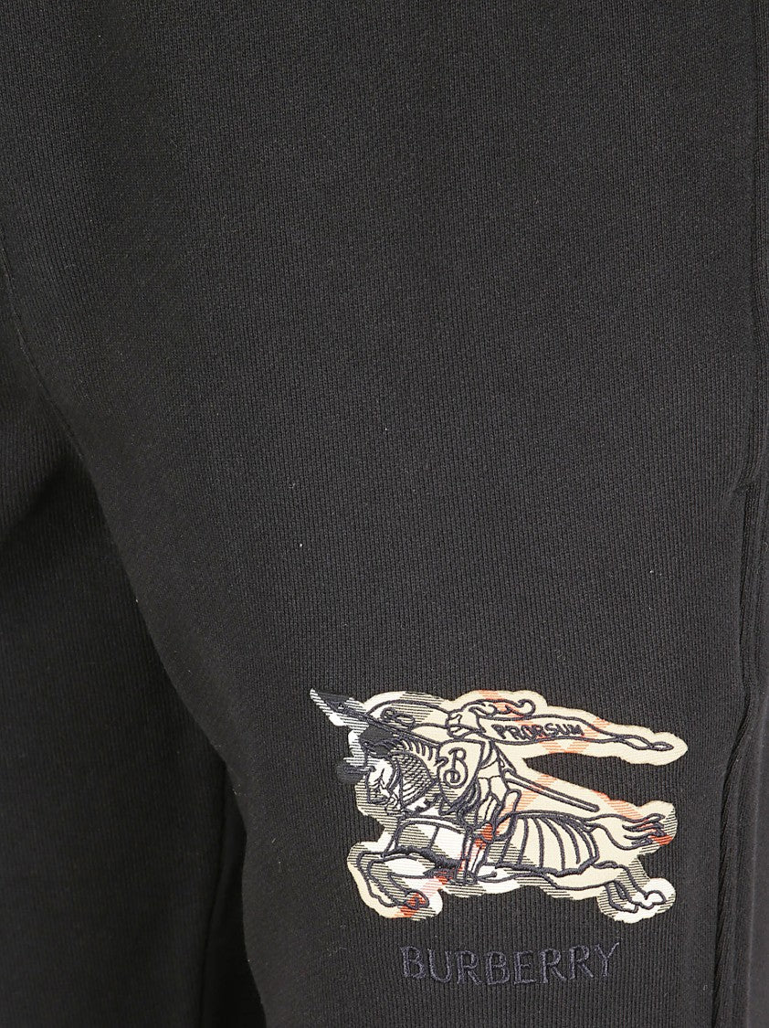 Burberry Embroidered Logo Check Side Slip Pocket Trousers