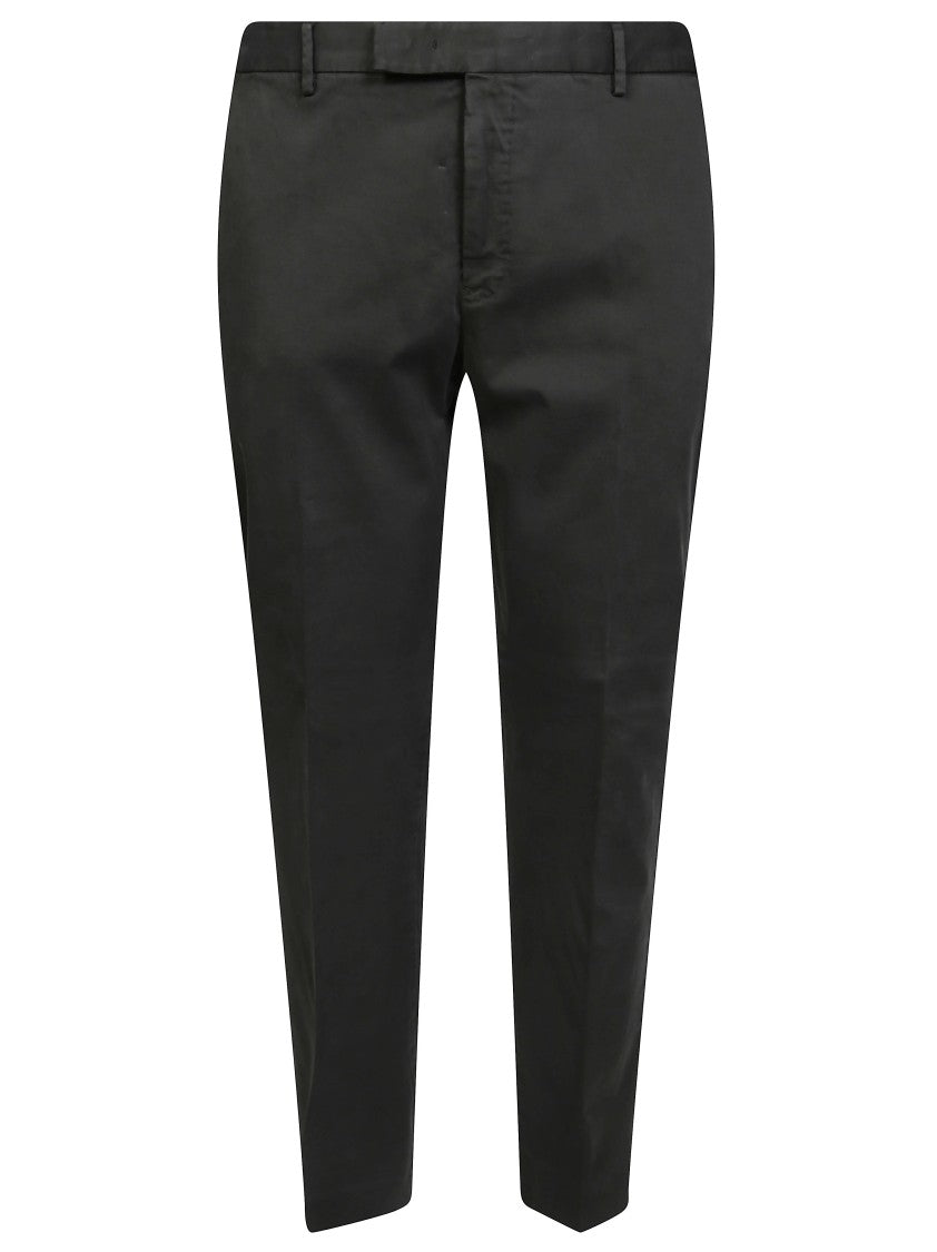 Pt01 Cotton-Blend Tailored Straight-Leg Pants