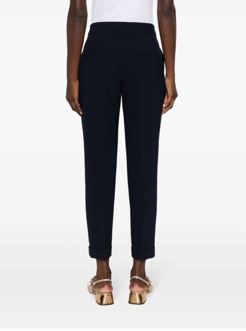 Moschino Tailored Black Trousers With Refined Cuffs