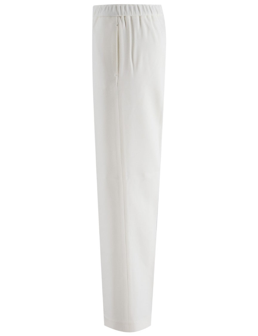 Fabiana Filippi Straight-Leg Trousers With Elastic Waistband And Welt Pockets