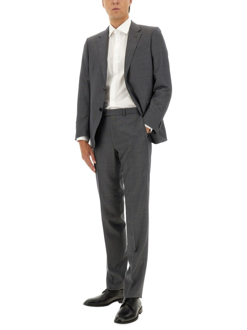 Zegna Tailored Dark Grey Wool Suit