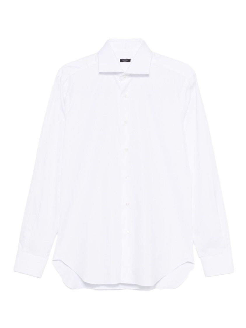 Barba Tailored White Button-Down Shirt With Pointed Collar