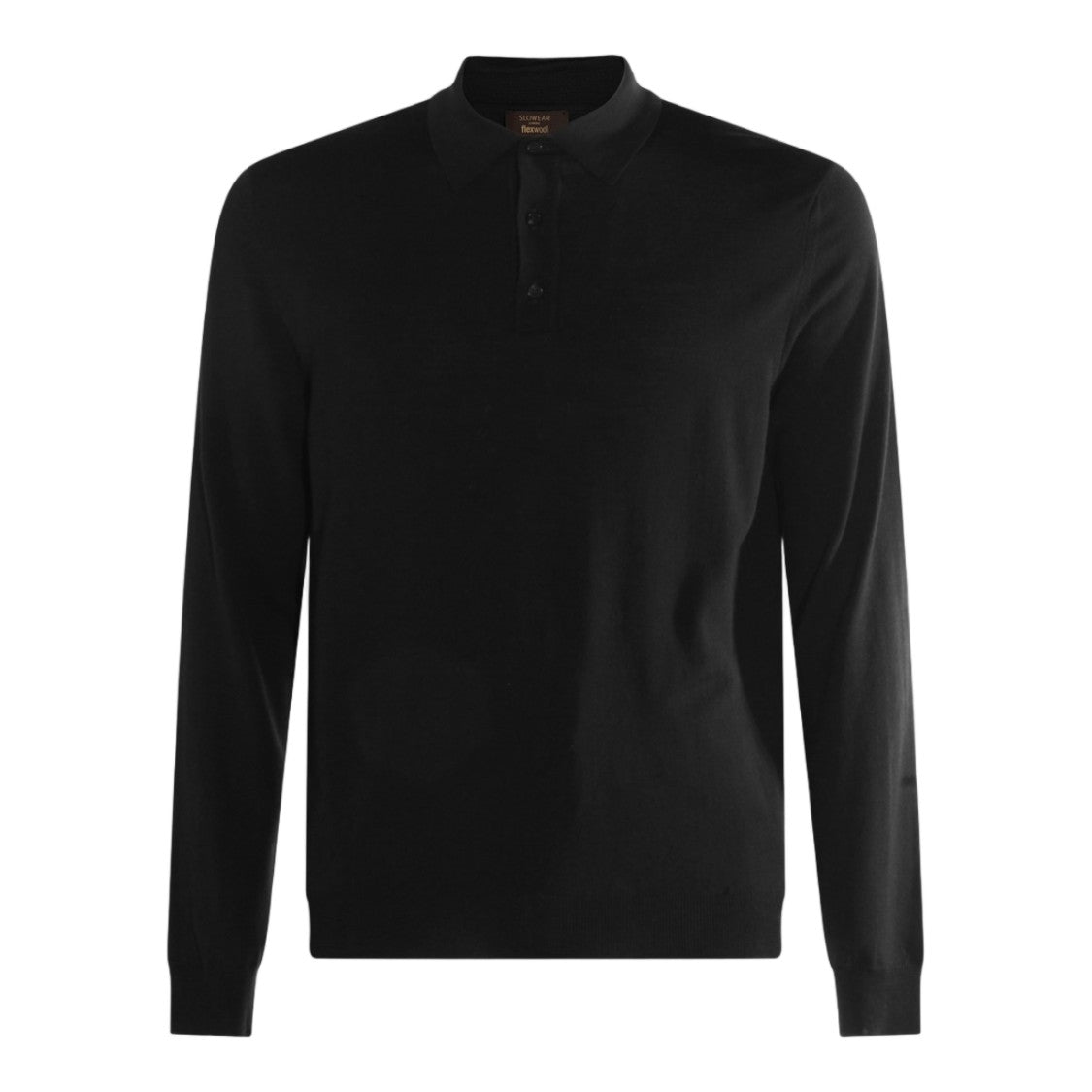 Zanone Polo Collar Long-Sleeve Ribbed Sweater