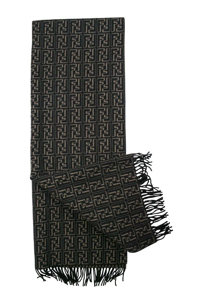 Fendi Reversible Wool Fendi Scarf With 3D Effect