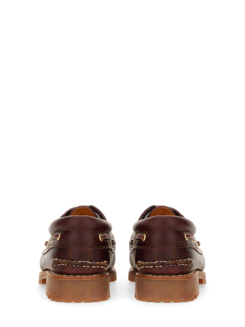 Timberland Rich Brown Padded Collar Boat Loafers