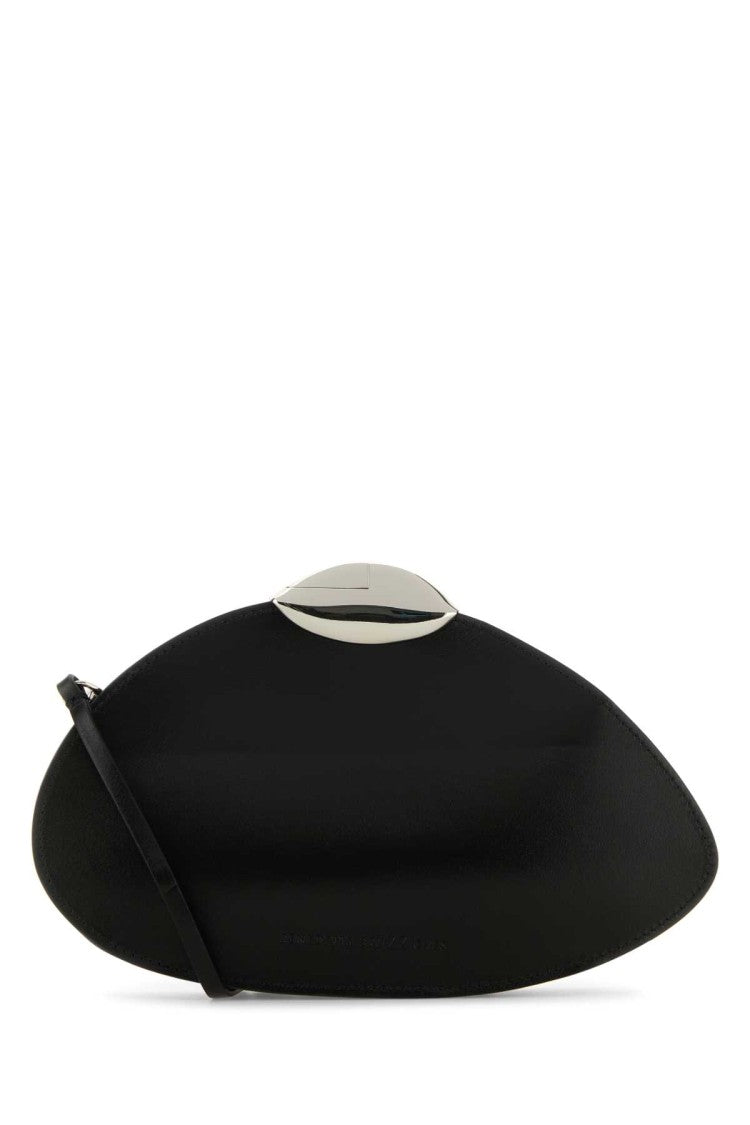 Benedetta Bruzziches Black Leather Belle De Jour Clutch