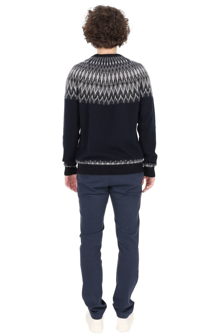 Roberto Collina Norwegian Wool-Alpaca Crewneck Sweater